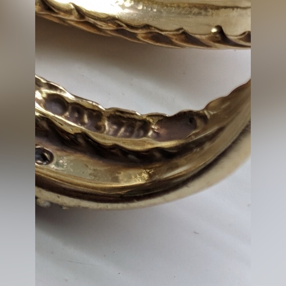 David Yurman 18K Gold Diamond X ring - Picture 13 of 13